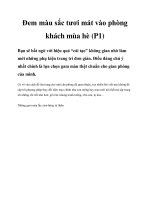 Tài liệu Đem màu sắc tươi mát vào phòng khách mùa hè (P1) docx