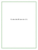 Tài liệu Ca dao chủ đề tâm lý cảm xúc docx