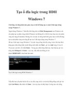 Tài liệu Tạo ổ đĩa logic trong HĐH Windows 7 doc