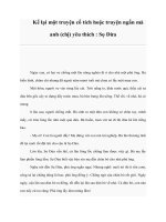 Tài liệu Kể lại một truyện cổ tích hoặc truyện ngắn mà anh (chị) yêu thích : Sọ Dừa ppt