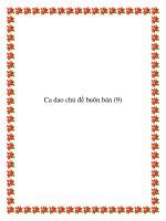 Tài liệu Ca dao chủ đề buôn bán thương mại doc