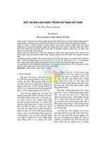 Tài liệu Một số kim loại nặng trong đất mặn Việt Nam doc