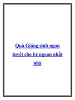 Tài liệu Quà Giáng sinh ngon tuyệt cho bé ngoan nhất nhà pot