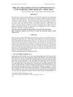 Tài liệu HIỆU QUẢ HOẠT ĐỘNG SẢN XUẤT KINH DOANH CỦA LÀNG NGHỀ DỆT CHIẾU ĐỊNH YÊN – ĐỒNG THÁP doc