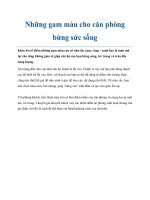 Tài liệu Những gam màu cho căn phòng bừng sức sống potx