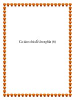 Tài liệu Chọn lọc những bài ca dao ân nghĩa hay nhất potx