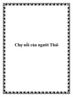 Tài liệu Chợ nổi của người Thái ppt