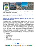 Tài liệu APICE: Common Mediterranean strategy and local practical Actions for the mitigation of Port, Industries and Cities Emissions   pdf