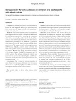 Tài liệu Seropositivity for celiac disease in children and adolescents with short stature doc