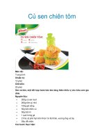 Tài liệu Củ sen chiên tôm pot