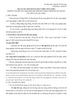 NHỮNG vấn đề nảy SINH KHI THU hồi đất NÔNG THÔN để xây DỰNG các kết cấu hạ TẦNG