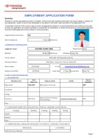 Instruction & application form   (TMV) TOYOTA