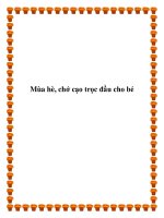 Tài liệu Mùa hè, chớ cạo trọc đầu cho bé ppt