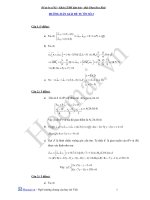 Hướng dẫn giải đề kiểm tra định kỳ lần 2 môn toán