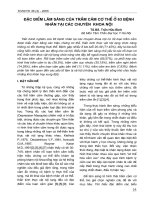 Tài liệu Đặc điểm lâm sàng của trầm cảm cơ thể ở 63 bệnh nhân tại các chuyên khoa nội docx