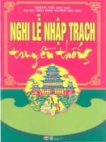 Tài liệu Nghị lễ nhập trạch truyền thống ppt