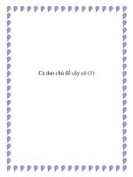 Tài liệu Tổng hợp những bài ca dao chủ đề cây cỏ hay nhất ppt