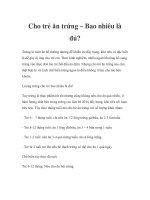 Tài liệu Cho trẻ ăn trứng – Bao nhiêu là đủ? doc