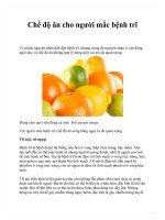 Tài liệu Chế độ ăn cho người mắc bệnh trĩ pot