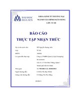 Báo cáo thực tập nhận thức Công ty TMHH Quản lý Quỹ Eastspring Investments