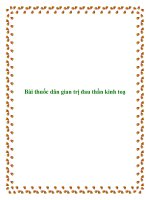 Tài liệu Bài thuốc dân gian trị đau thần kinh toạ pptx