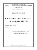 kiểm chứng hiệu ứng hall trong chất bán dẫn