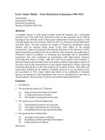 Tài liệu Early Atomic Models – From Mechanical to Quantum (1904-1913) pptx