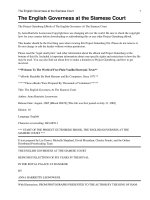 Tài liệu The English Governess At The Siamese Court pptx