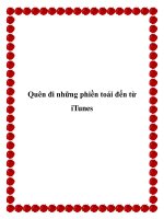 Tài liệu Quên đi những phiền toái đến từ iTunes potx