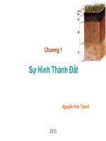 Tài liệu Chương 1 - Sự Hình Thành Đất pptx