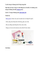 Tài liệu 2 cách trang trí khung ảnh 3D đẹp lung linh doc