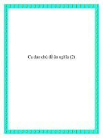 Tài liệu Ca dao chủ đề ân nghĩa pptx