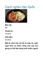 Tài liệu Canh nghêu Hàn Quốc doc