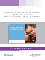 Tài liệu Analysing Commitments to Advance the Global Strategy for Women’s and Children’s Health pdf