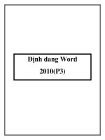 Tài liệu Định dang Word 2010 docx