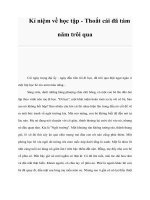 Tài liệu Kỉ niệm về học tập doc