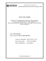 tình hình và giải pháp sử dụng hầm ủ biogas