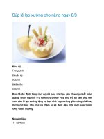 Tài liệu Súp lê lạp xưởng cho nàng ngày 8/3 doc