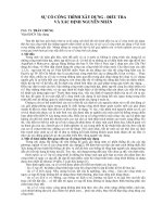 Tài liệu BÁO CÁO KHOA HỌC : SỰ CỐ CÔNG TRÌNH XÂY DỰNG - ĐIỀU TRA VÀ XÁC ĐỊNH NGUYÊN NHÂN pdf