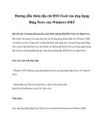Tài liệu Hướng dẫn thêm địa chỉ RSS Feed vào ứng dụng Bing News của Windows 8/RT pot