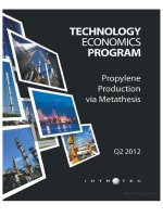 Tài liệu propylene production via metathesis docx