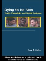 Tài liệu Dying to be Men Youth, masculinity and social exclusion pptx