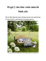 Tài liệu 10 gợi ý cho khu vườn mùa hè bình yên docx