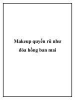 Tài liệu Makeup quyến rũ như đóa hồng ban mai potx