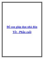 Tài liệu Để con giúp dọn nhà đón Tết - Phần cuối pdf