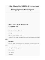 Tài liệu Kiến thức cơ bản bài Chó sói và cừu trong thơ ngụ ngôn của La Phông-ten docx