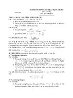 Tài liệu ĐỀ THI THỬ TUYỂN SINH ĐẠI HỌC NĂM 2013 Môn: Toán doc