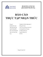 Báo cáo thực tập nhận thức: công ty tnhh tm- dv bao bì kiến á