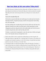 Tài liệu Bạn học được gì khi xem phim Tiếng Anh? docx