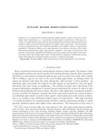 Tài liệu DYNAMIC HIGHER ORDER EXPECTATIONS doc